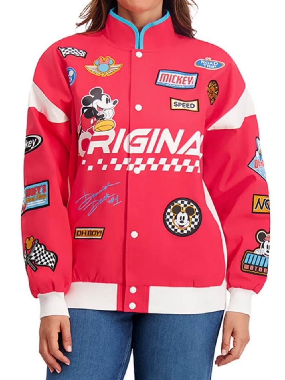 Brand New Disney Mickey Mouse Moto Racing Jacket